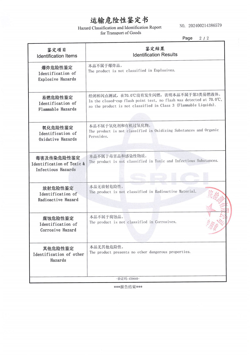 LiBr運(yùn)輸鑒定報(bào)告